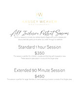 2026 Pricing - Basic Session
