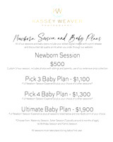 2026 Pricing - Newborn